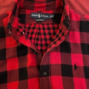 Polo by Ralph Lauren Red & Black button up
